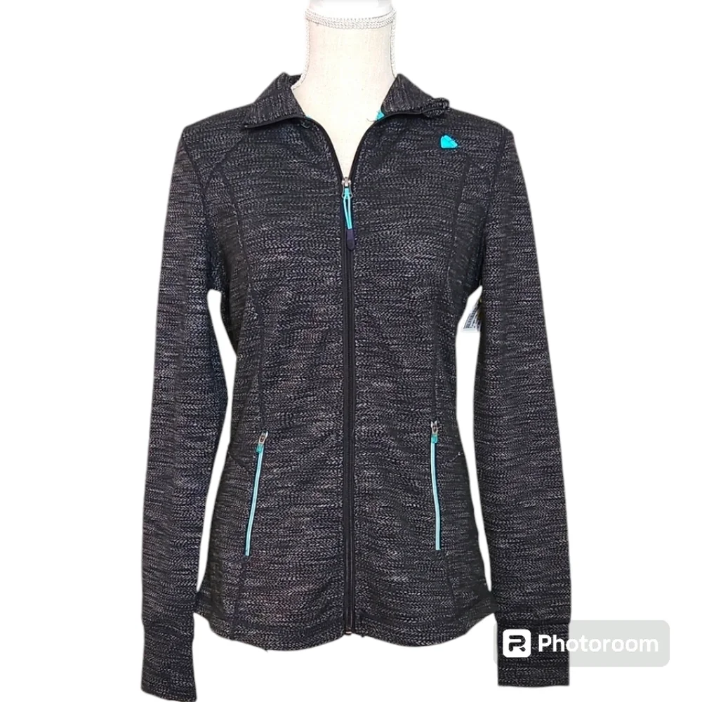 Tangerine Athletic Small Jacket Gray Full Front Zipper Sweater